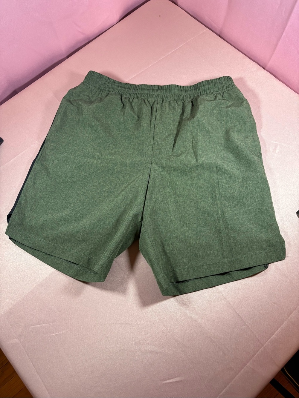 Pro Player Men's Olive Green Athletic Shorts